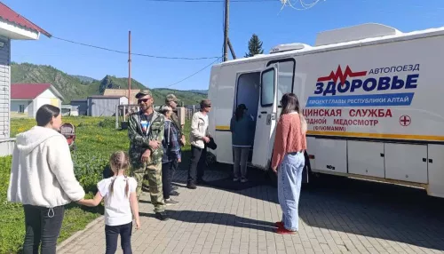 Автопоезд Здоровье за месяц принял почти 3 тысячи пациентов в районах Алтая